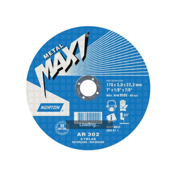 DISCO DE CORTE FERR AR302 4.1/2X1/8 MAX 